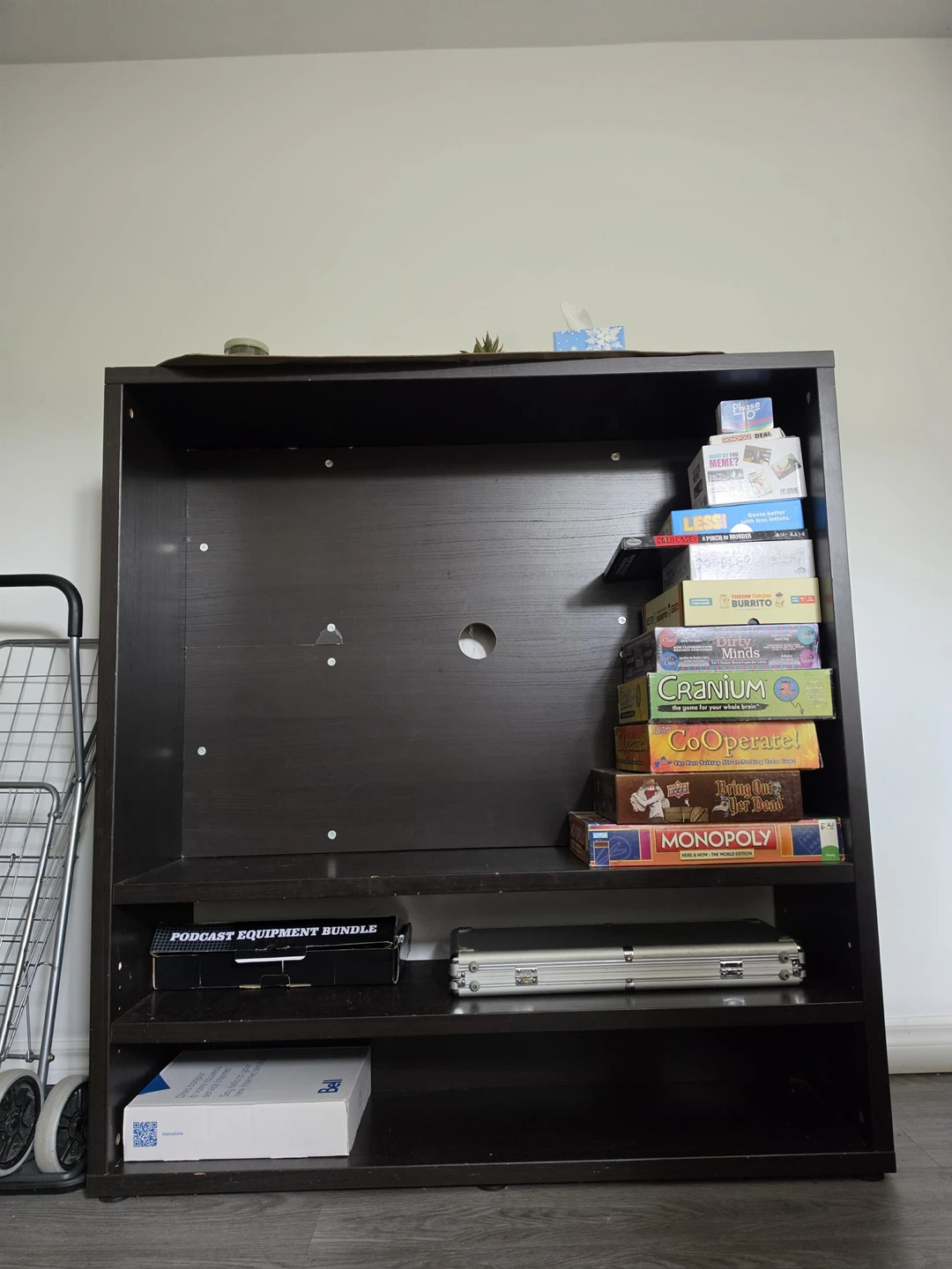 TV Stand and Entertainment Shelf