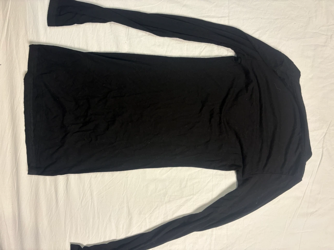 Dazy Black Long Sleeve Henley