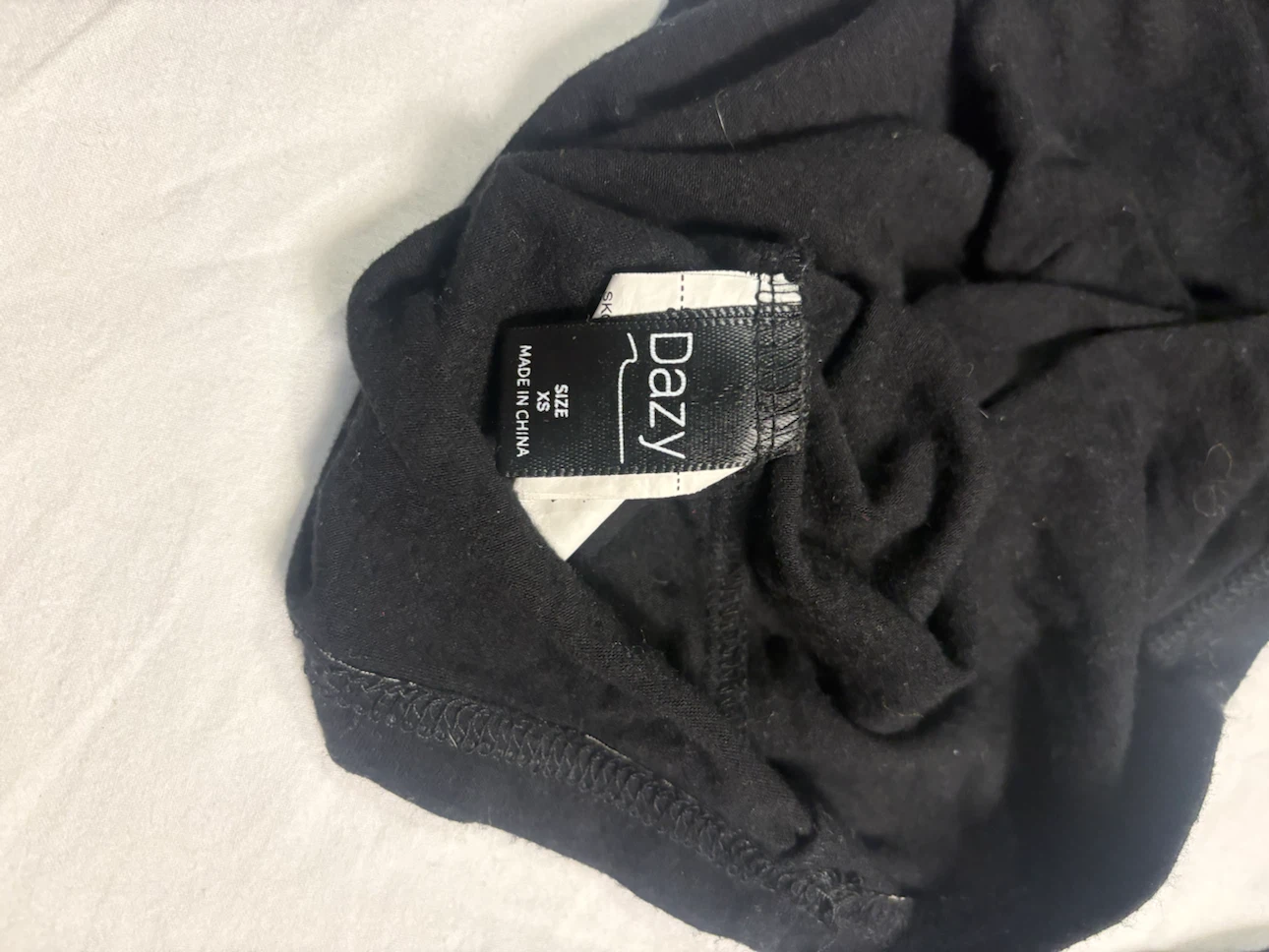 Dazy Black Long Sleeve Henley - photo 2