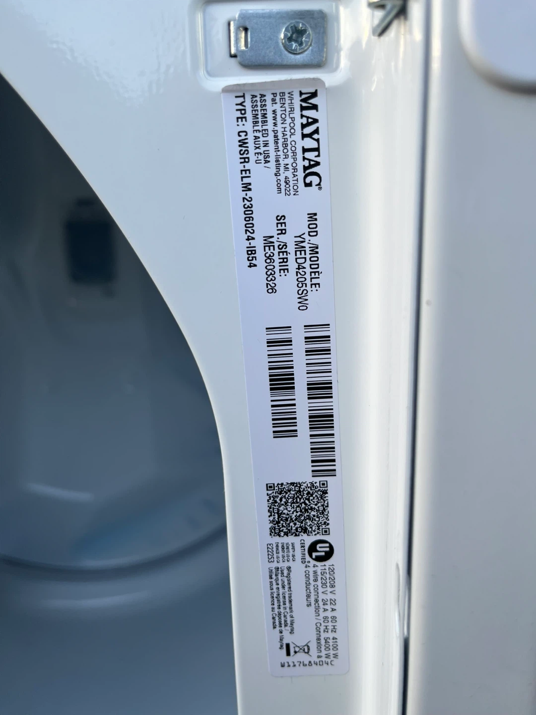 Maytag Clothes Dryer - photo 4