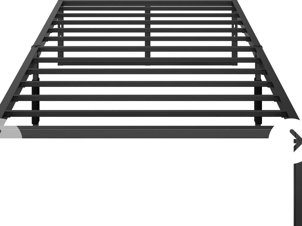 Twin Bed Frame, 14" Metal Platform, 2000 lbs - photo 2
