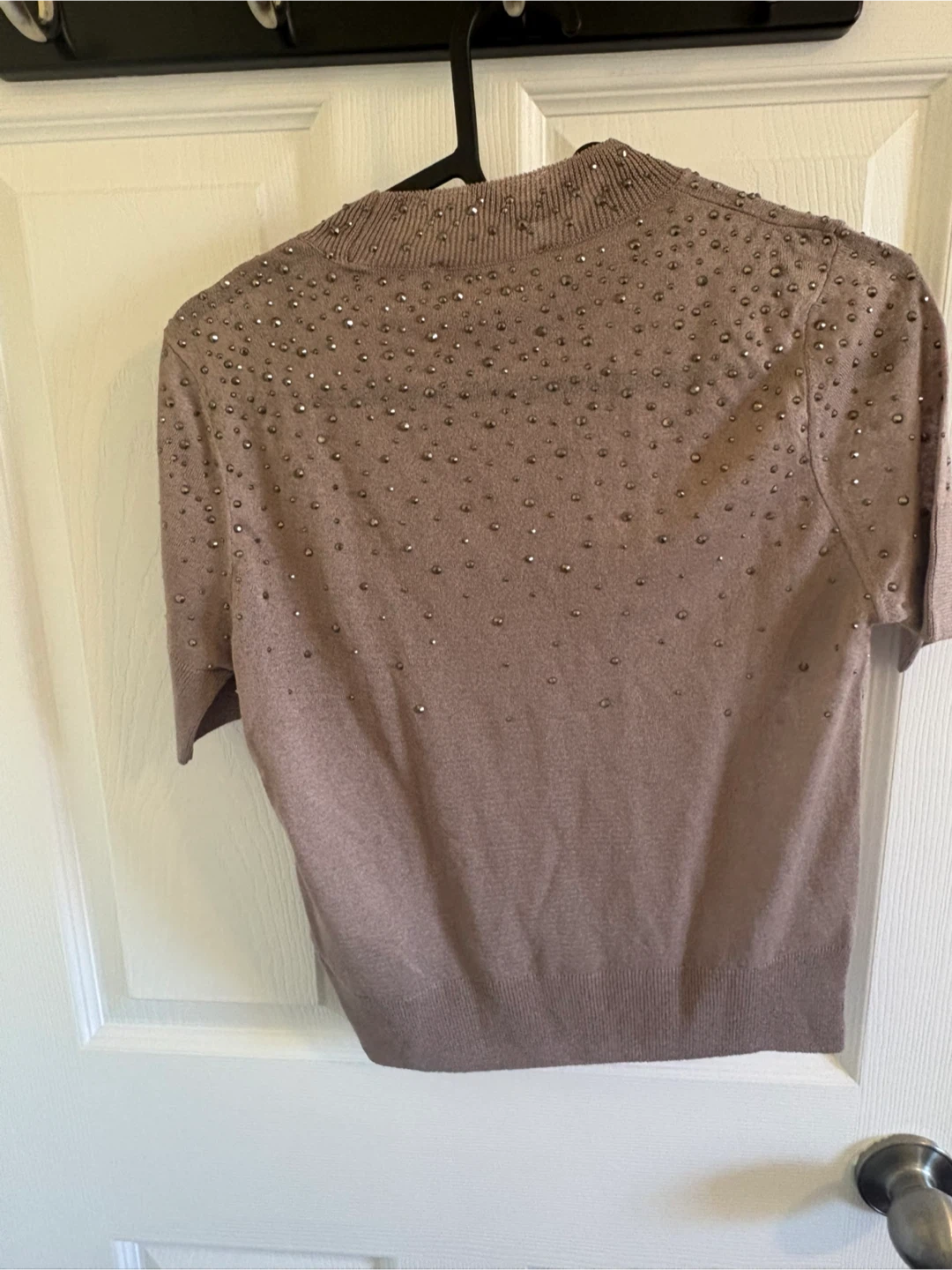 Zara Beaded Short‑Sleeve Sweater (New With Tags) - photo 2