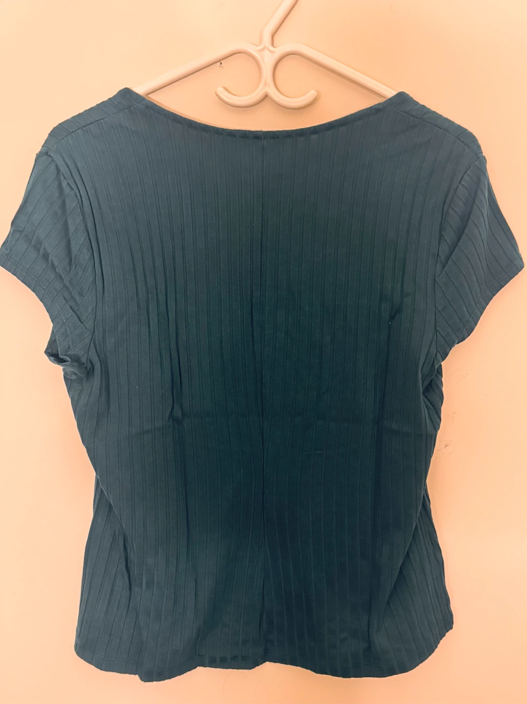 Banana Republic Dark Aqua Green Ribbed Top - photo 2