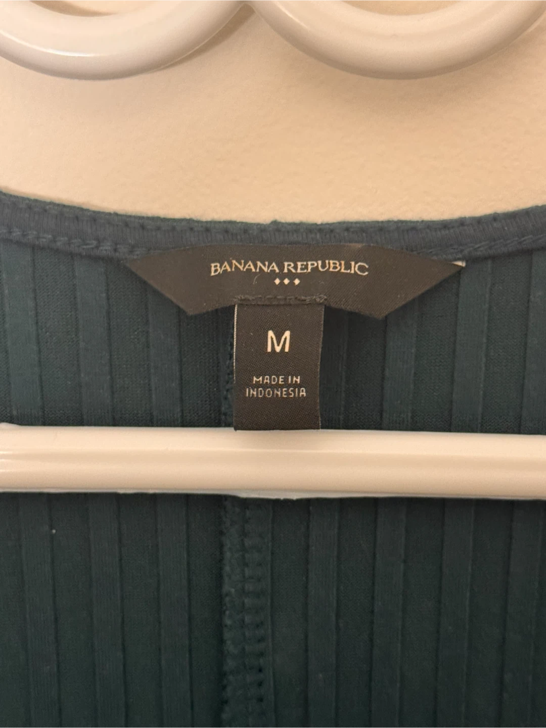 Banana Republic Dark Aqua Green Ribbed Top - photo 3