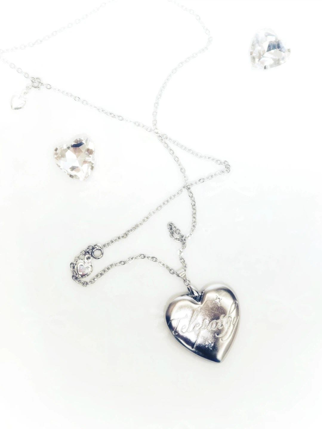 Zircon Heart Long Chain Necklace - photo 5