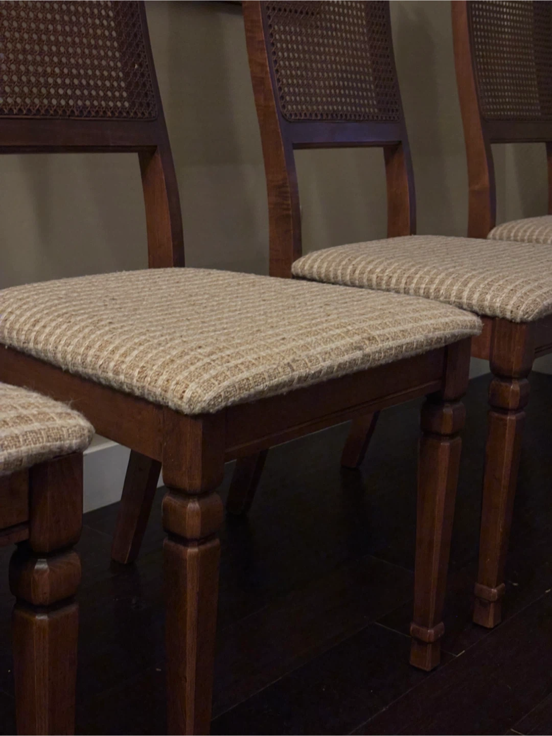 The Canapar Imperial Walnut & Cane Dining Chairs - photo 3