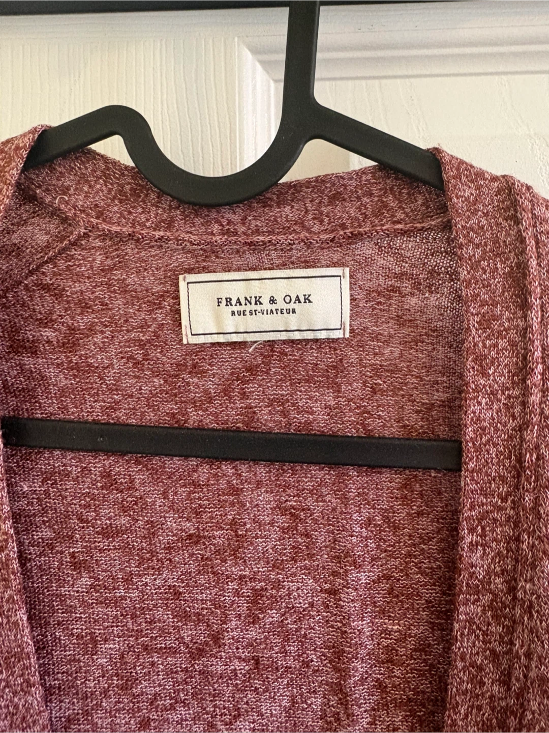 Frank & Oak Maroon Cardigan (Size S) - photo 2