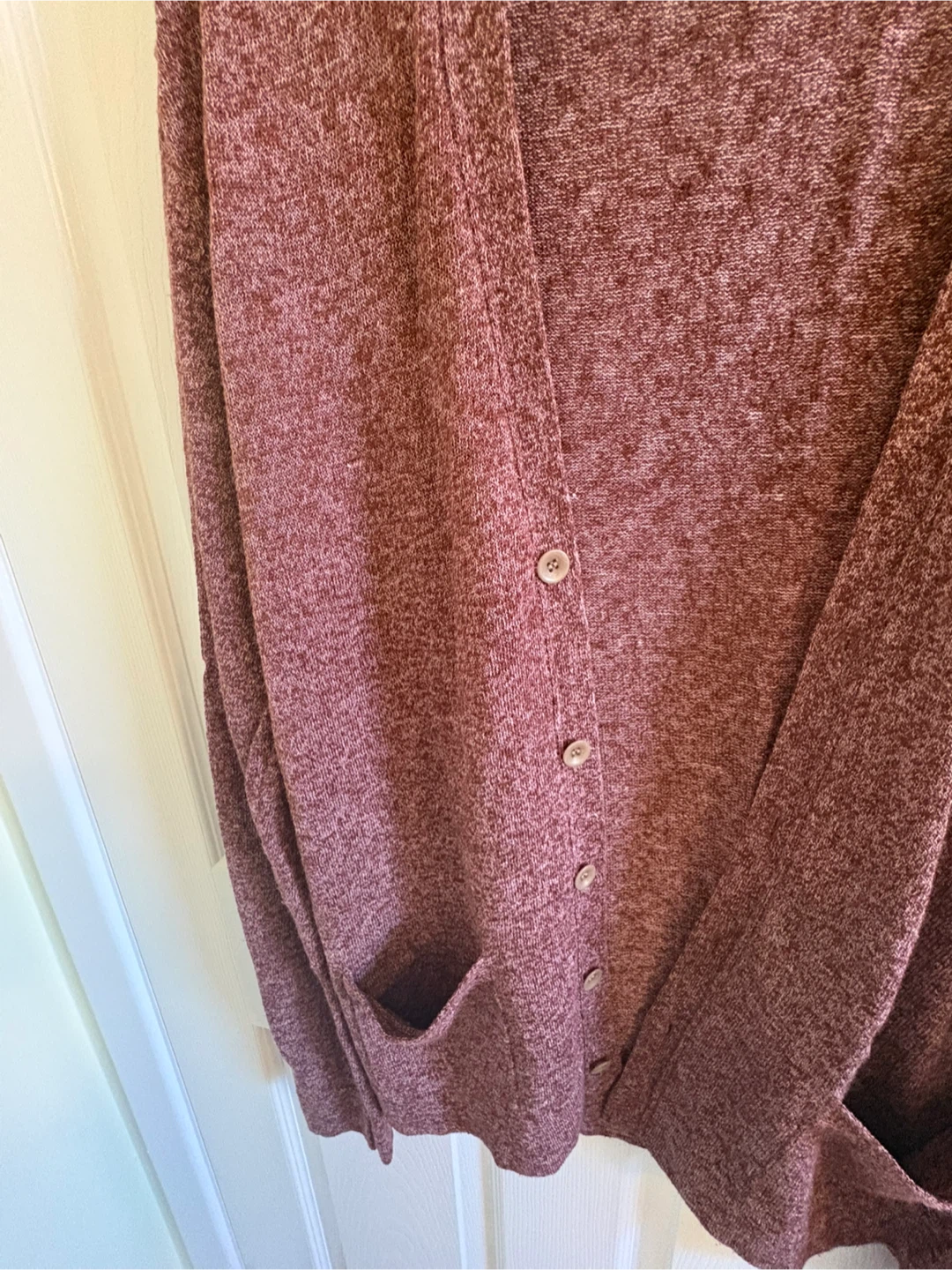 Frank & Oak Maroon Cardigan (Size S) - photo 3