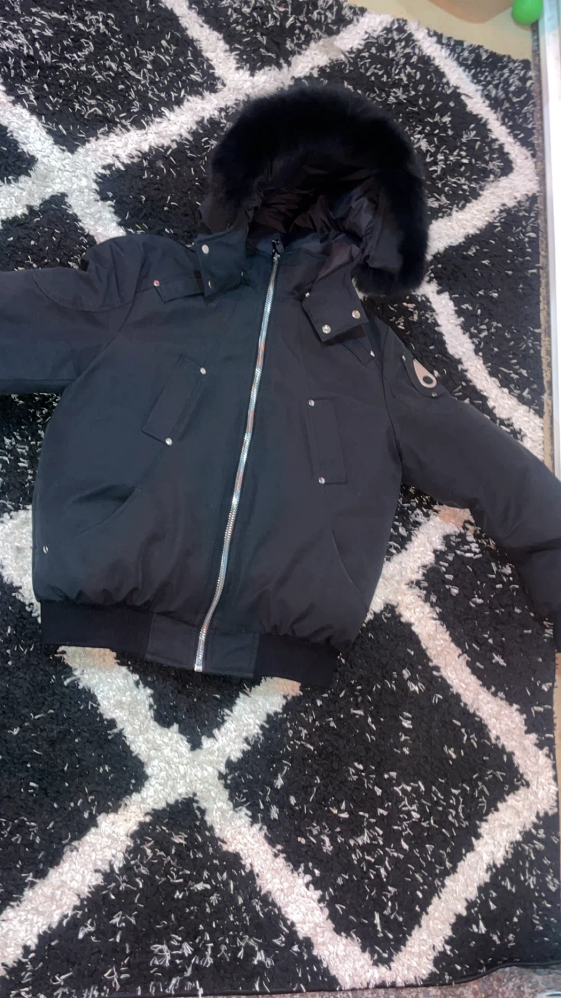 Moose Knuckles Black Bomber Jacket - photo 2