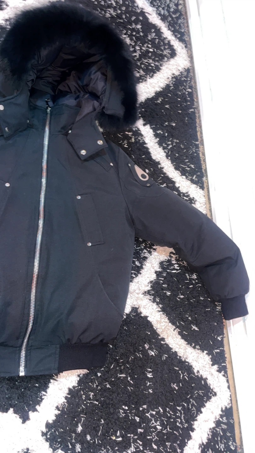 Moose Knuckles Black Bomber Jacket - photo 3