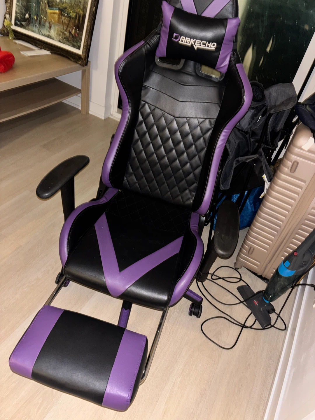 Gaming chair with massage pillow - photo 4