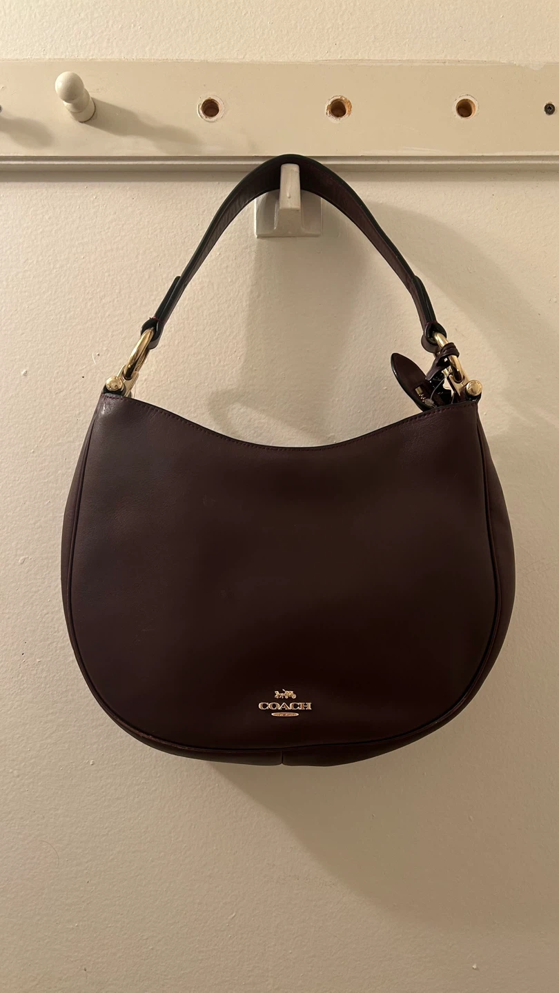 Coach hobo shoulder bag in dark brown