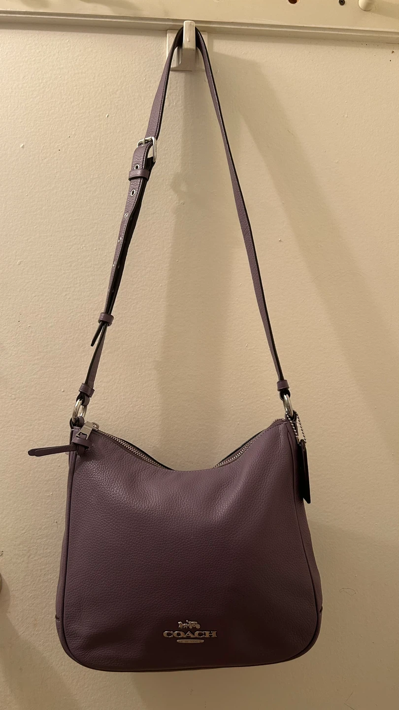 Coach Leather Crossbody Bag in Purple
