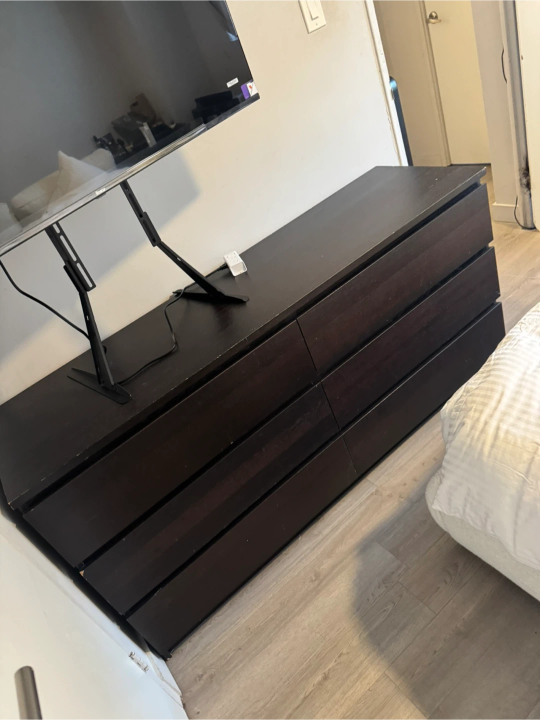 IKEA Malm 6-Drawer Dresser Black-Brown