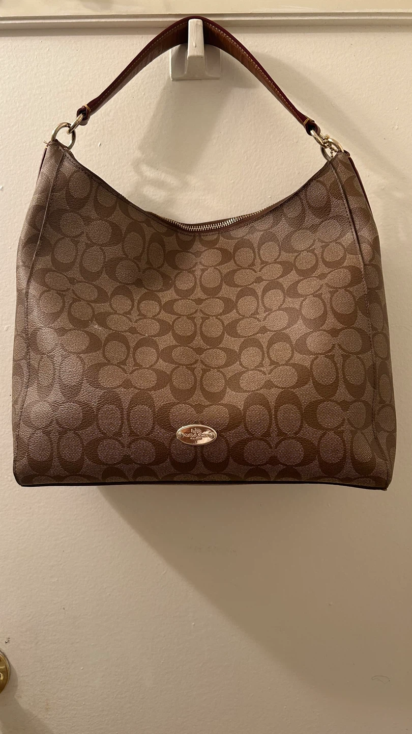 Coach Signature Canvas Hobo Bag