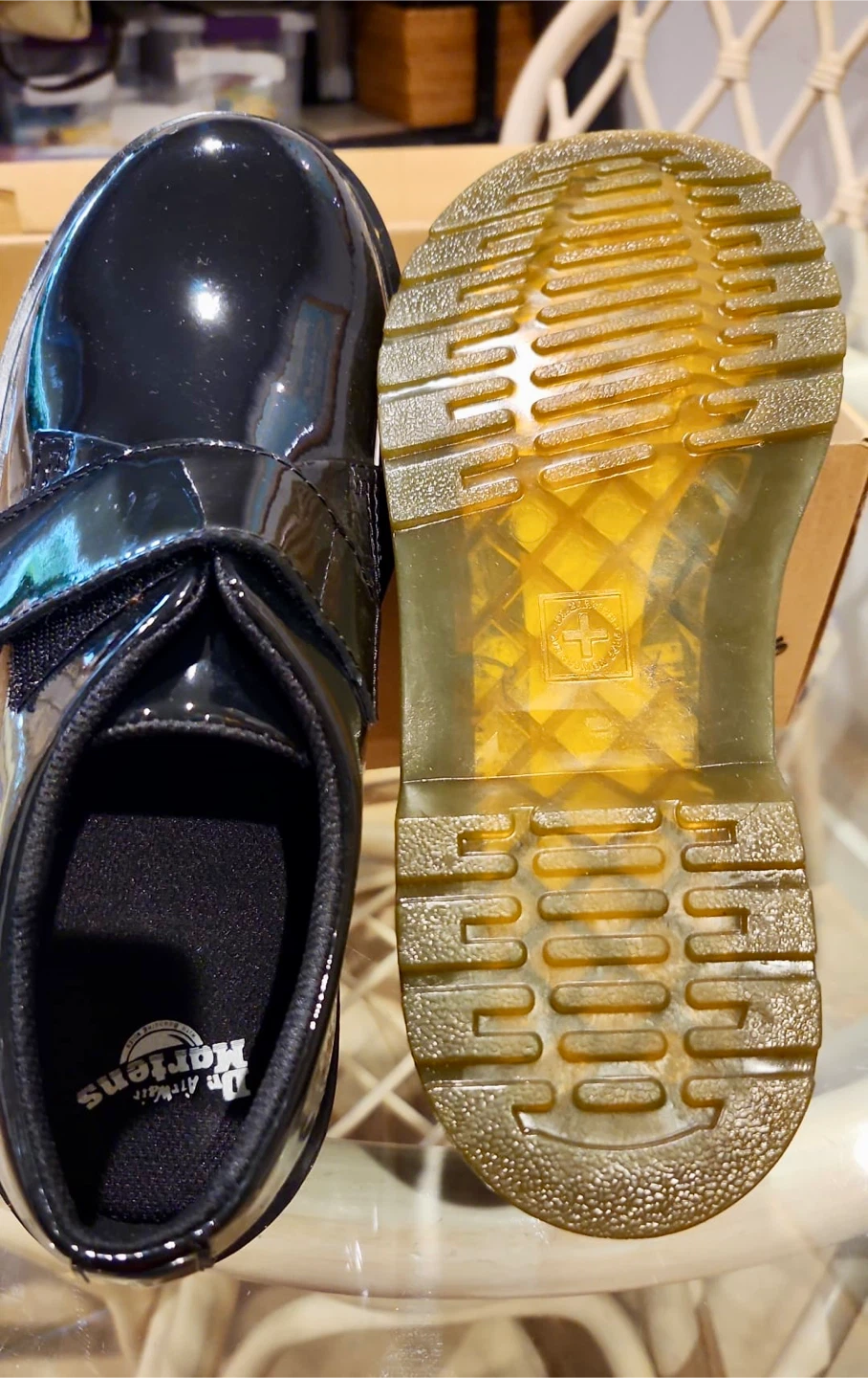 Dr. Martens Kamron Y Patent Leather Shoes Size US 6 - photo 3