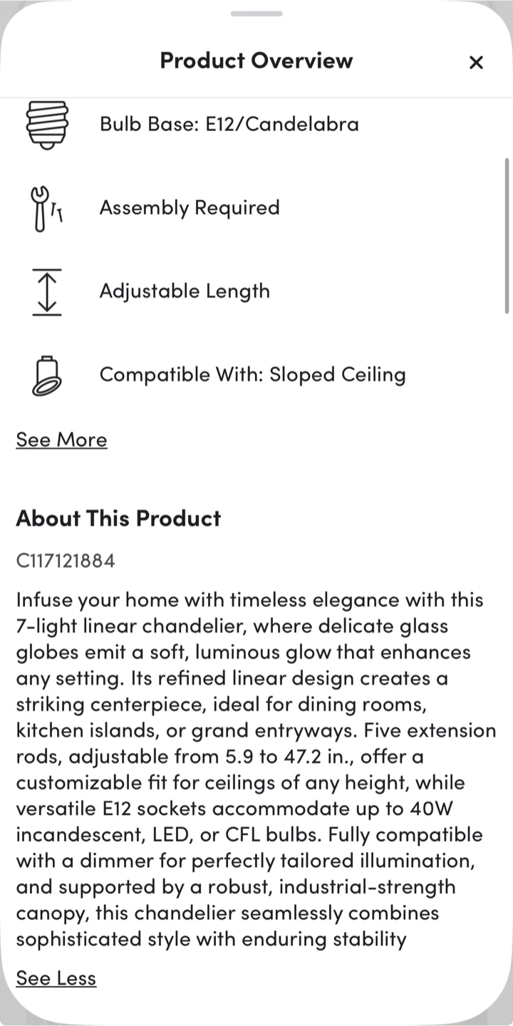 Modern Light Chandelier for Dining Room (Brand New In Box) - photo 3