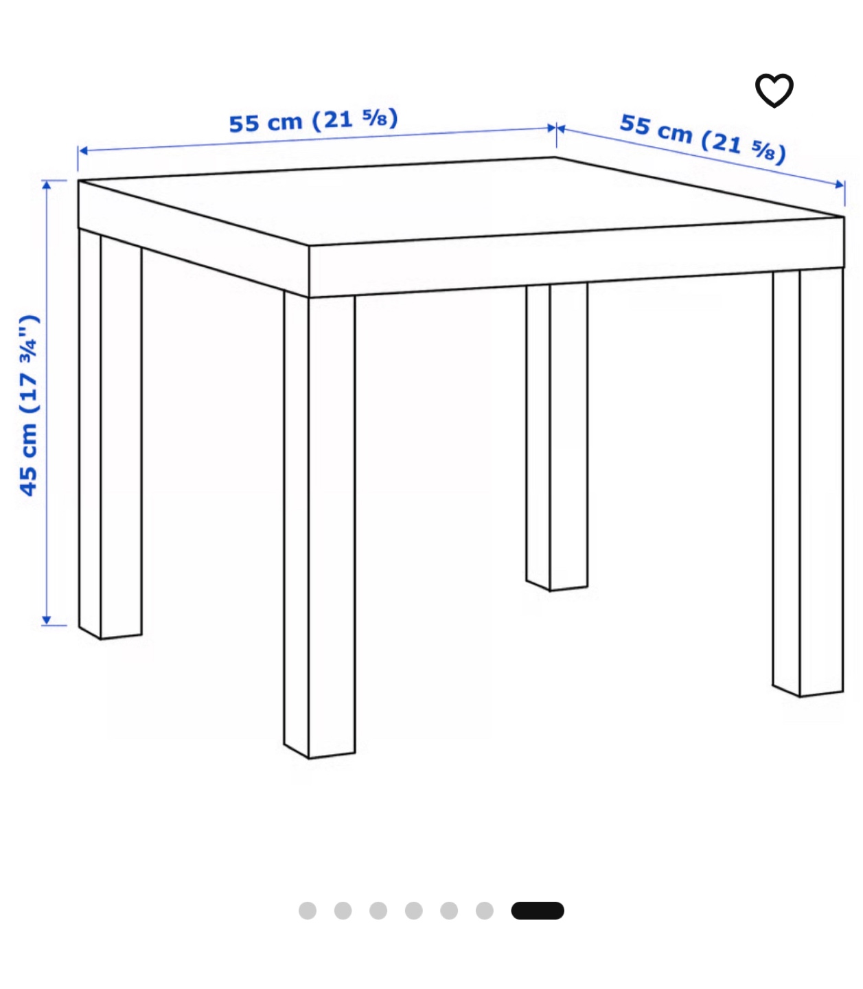 IKEA LACK Side table, white - photo 3