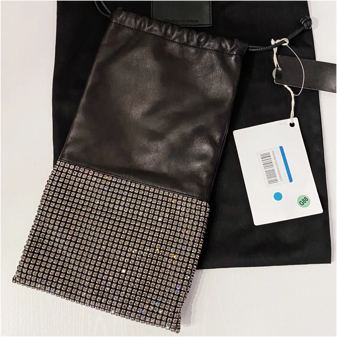 ALEXANDER WANG RYAN RHINESTONE DUSTBAG POUCH - BNWT - photo 2