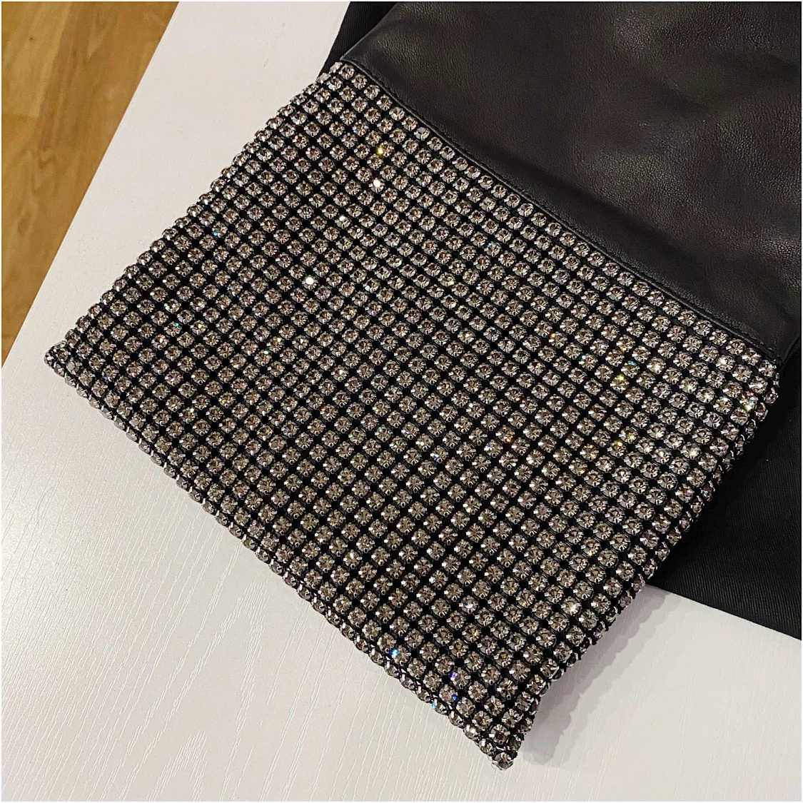 ALEXANDER WANG RYAN RHINESTONE DUSTBAG POUCH - BNWT - photo 3
