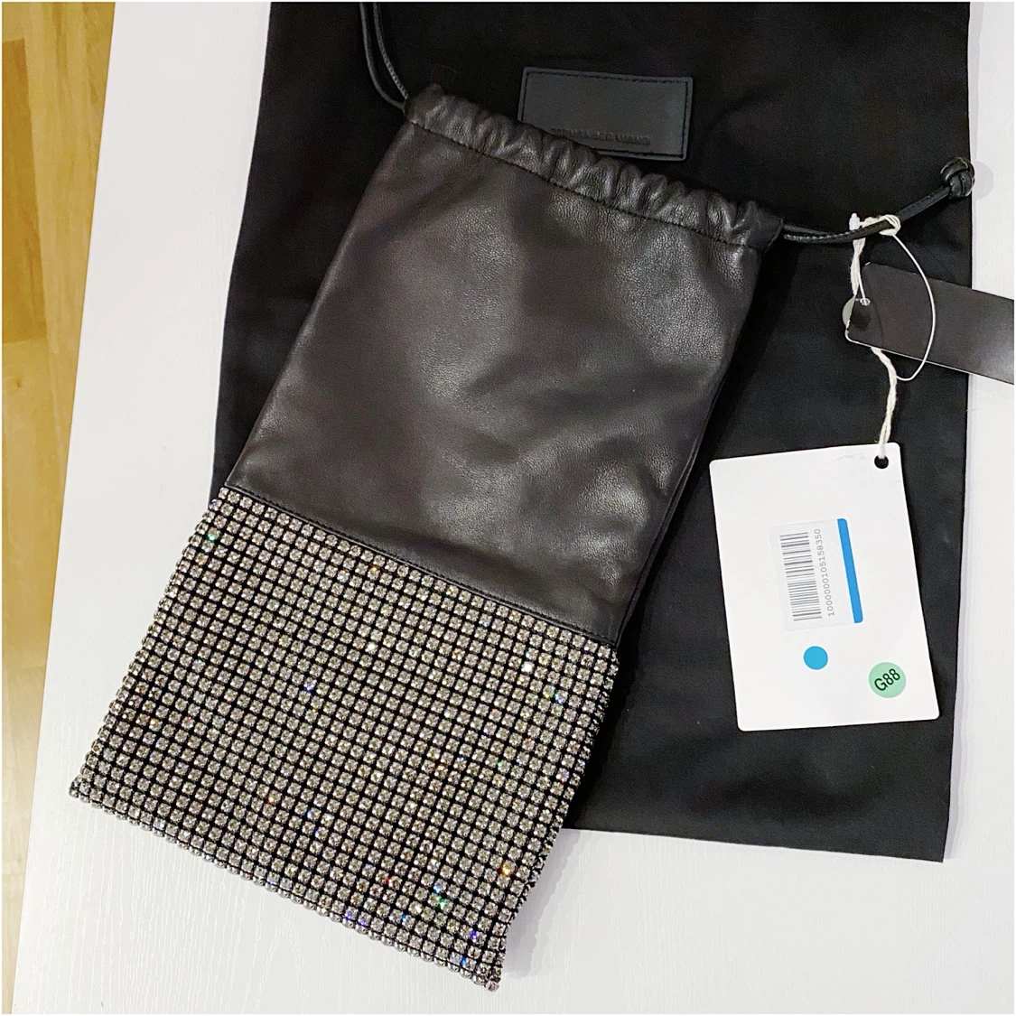 ALEXANDER WANG RYAN RHINESTONE DUSTBAG POUCH - BNWT - photo 5