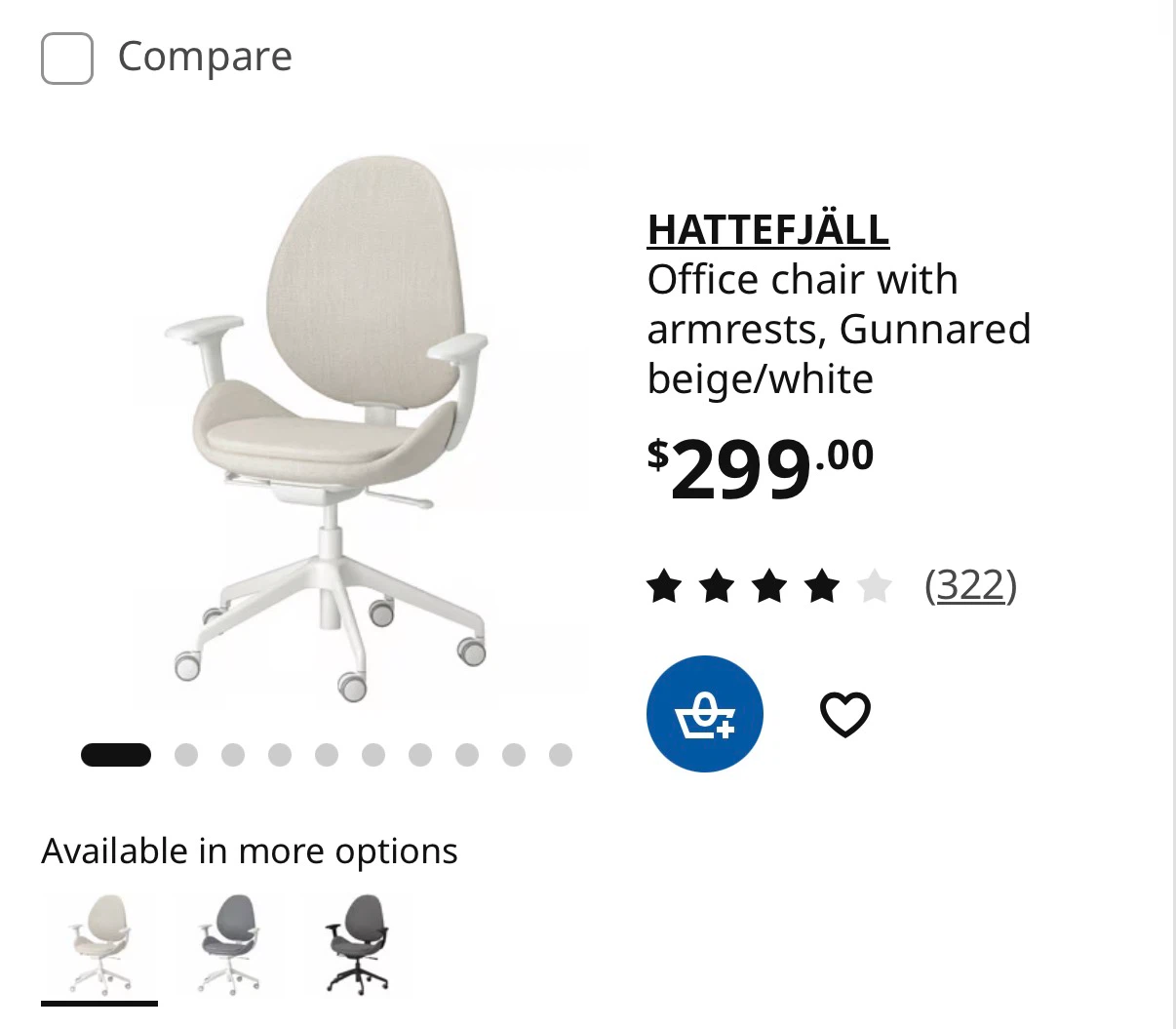 IKEA HATTEFJÄLL Office Chair - photo 2