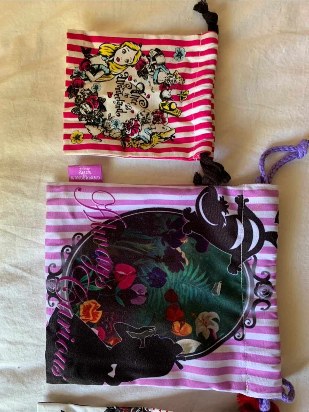 4pcs Disney Alice in Wonderland Drawstring Bags - photo 4