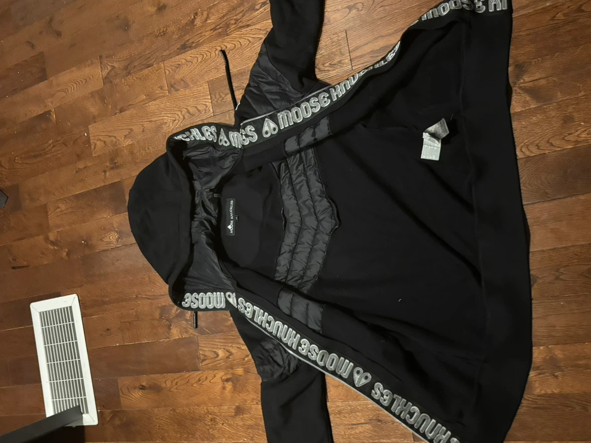 Moose Knuckles Black Hoodie