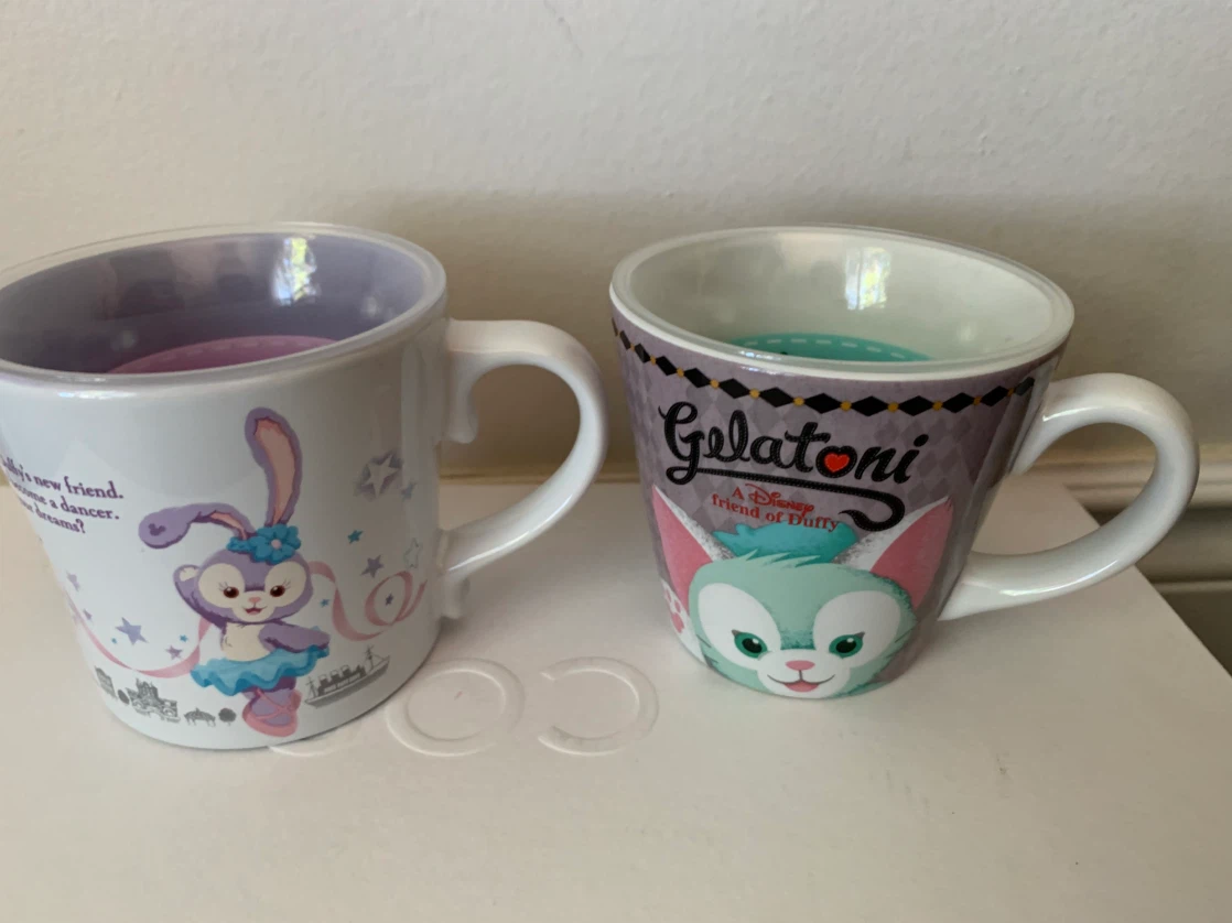 2pcs Tokyo DisneySea StellaLou and Gelatoni Mugs