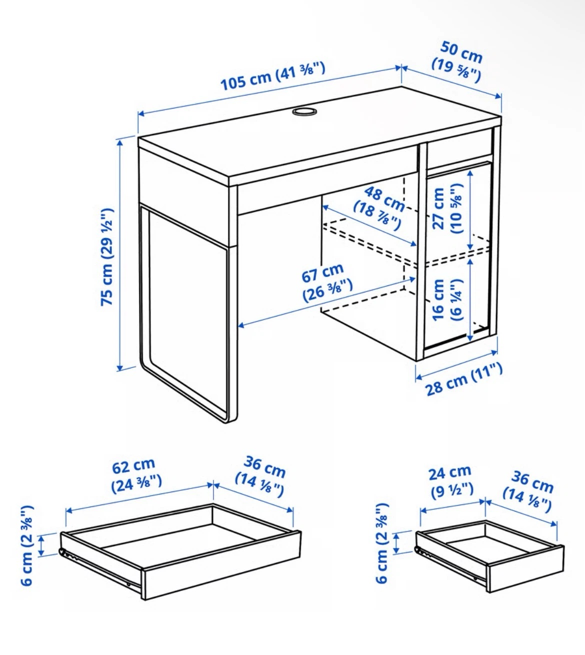 IKEA MICKE Desk, White - photo 5