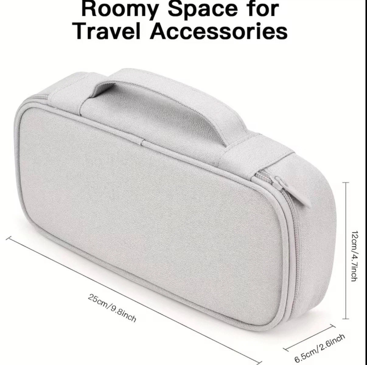 Electronics/Cable Organizer Bag — Grey - photo 4