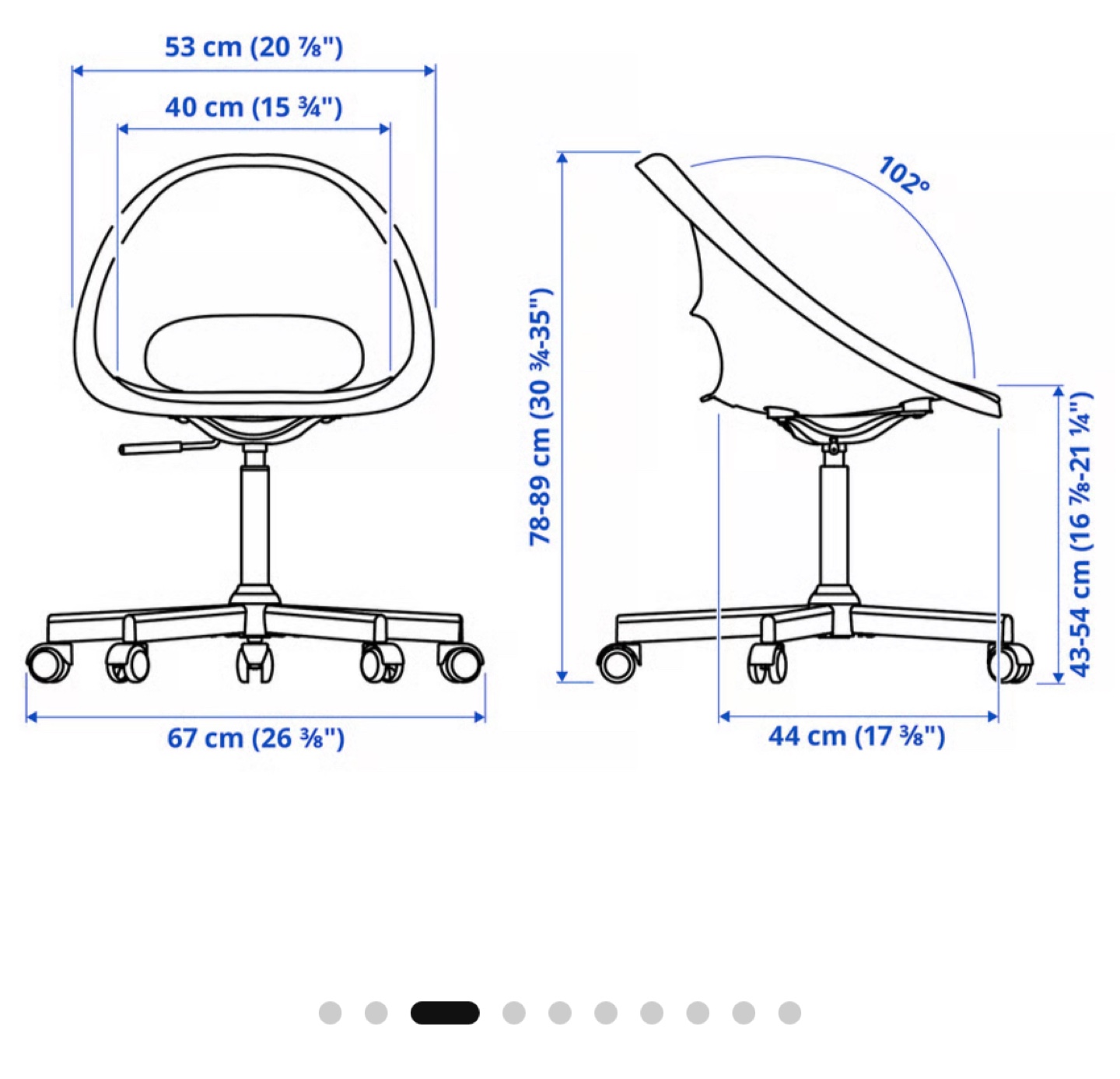 IKEA ELDBERGET/MALSKÄR Swivel Chair - photo 3