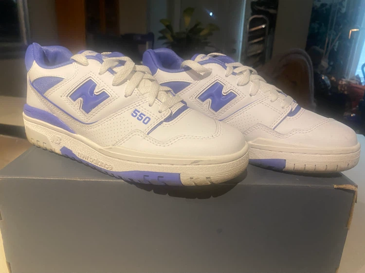 New Balance 550 Women's Sneakers - White/Blue - Size 7 - photo 2