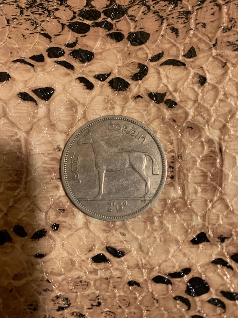 1961 Ireland 2 Shilling 6 Pence Coin