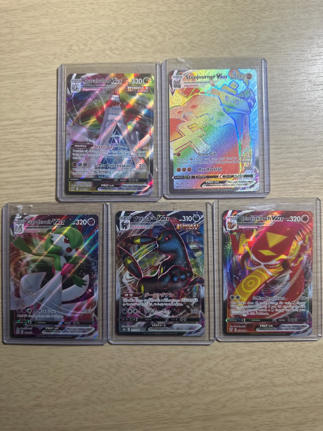 Set of 5 Pokemon VMAX Cards - photo 2