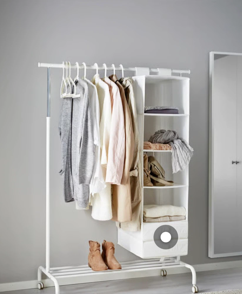 IKEA RIGGA Clothes Rack, White - photo 2
