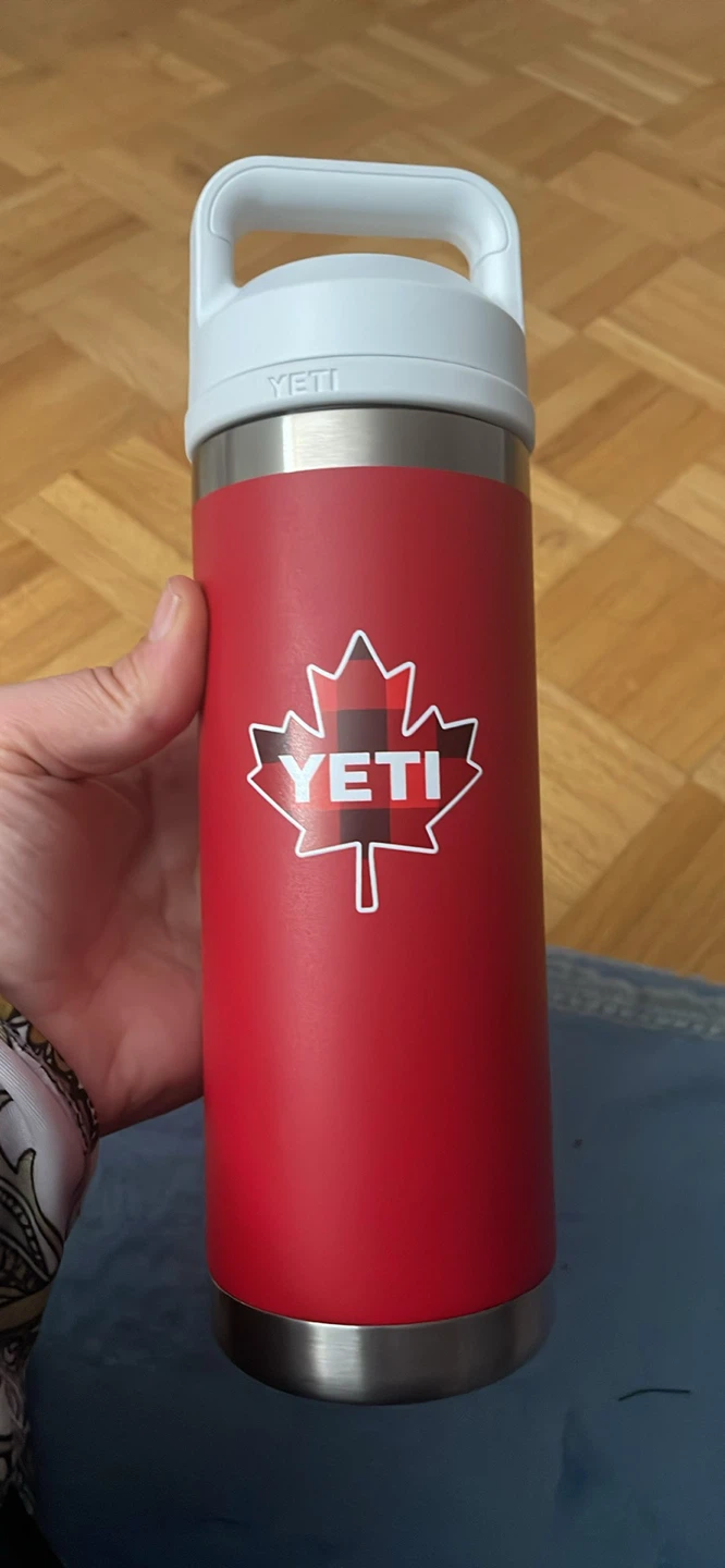 YETI Rambler Bottle with Canadian Maple Leaf Logo