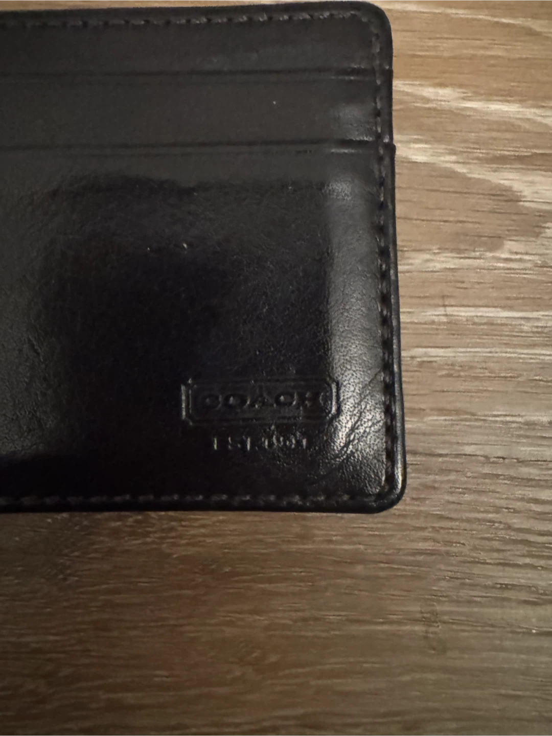 Coach Black Card Holder Wallet - photo 2