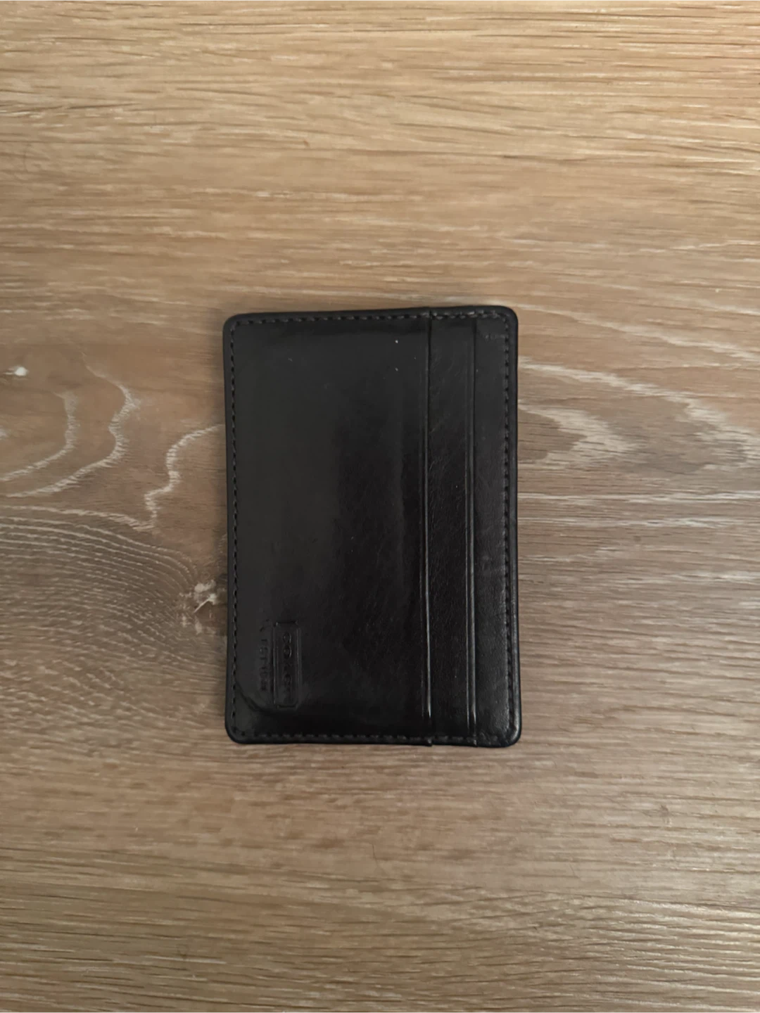 Coach Black Card Holder Wallet - photo 3