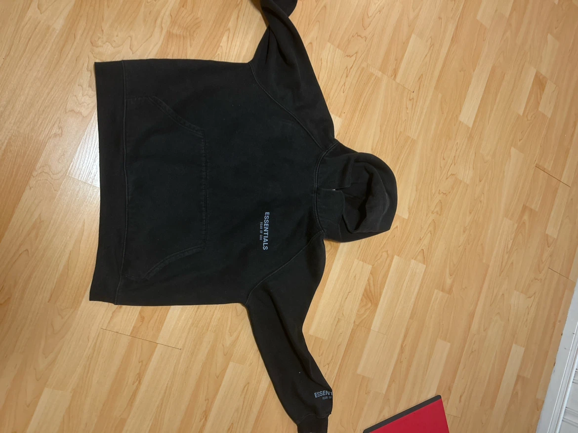 Essentials Black Hoodie - photo 3