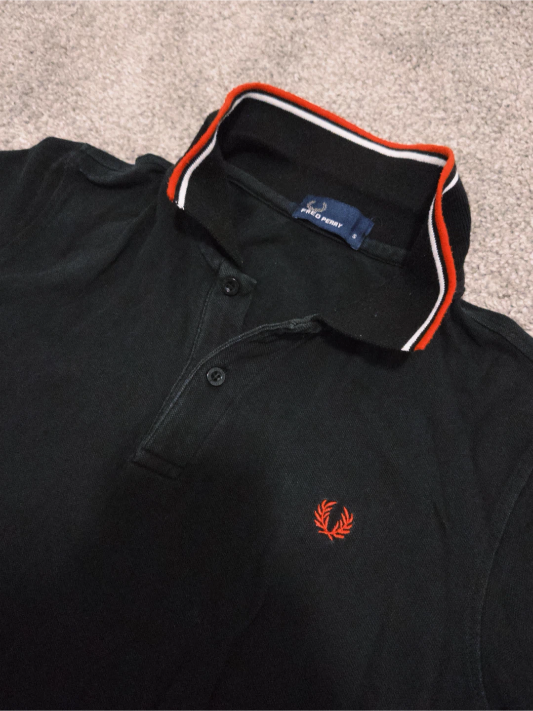 Fred Perry Black Polo Shirt