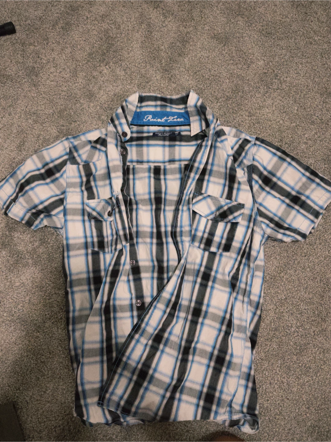 Point Zero Plaid Button-Up Shirt