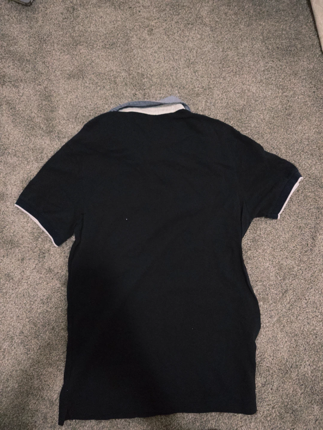 Zalmaan Navy Quarter-Zip Polo Shirt - photo 3