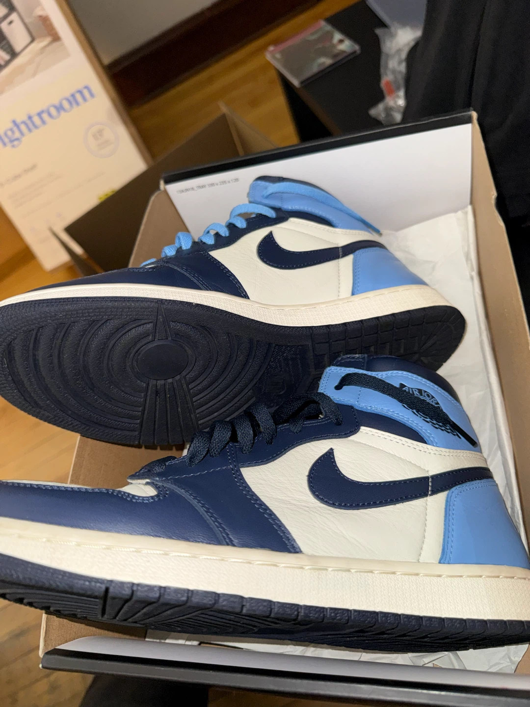 Nike Air Jordan 1 Obsidian High Top Sneakers - photo 3