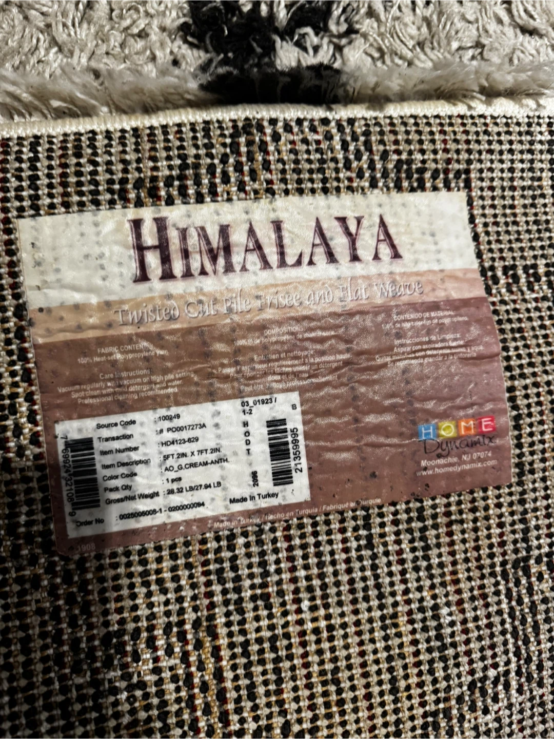 Home Dynamix Himalaya Cream and Anthracite Area Rug - photo 2