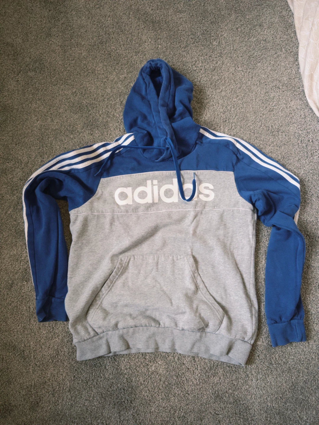 Adidas Blue and Grey Hoodie - photo 2