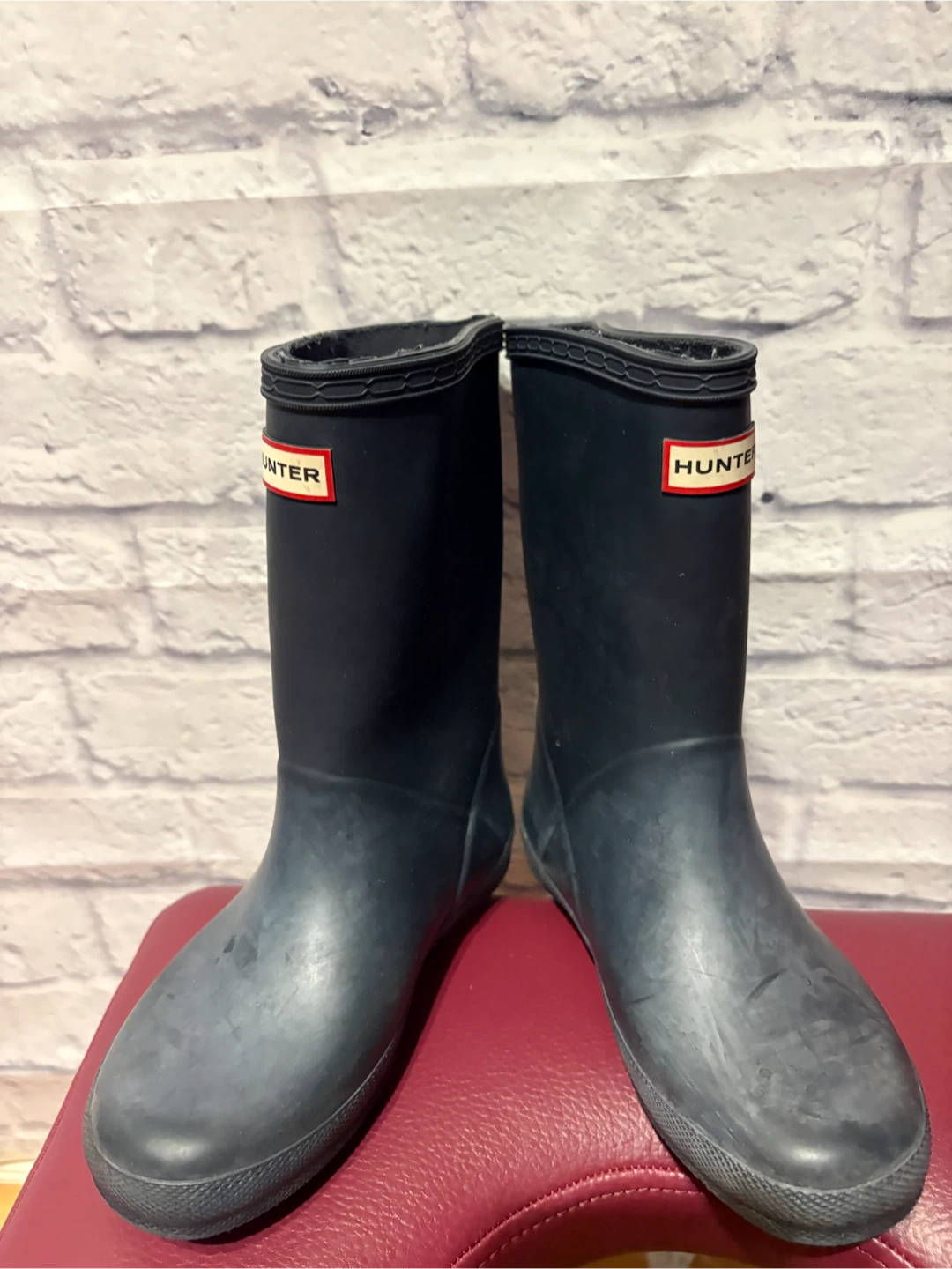 Hunter Kids Rubber Rain Boots UK 12