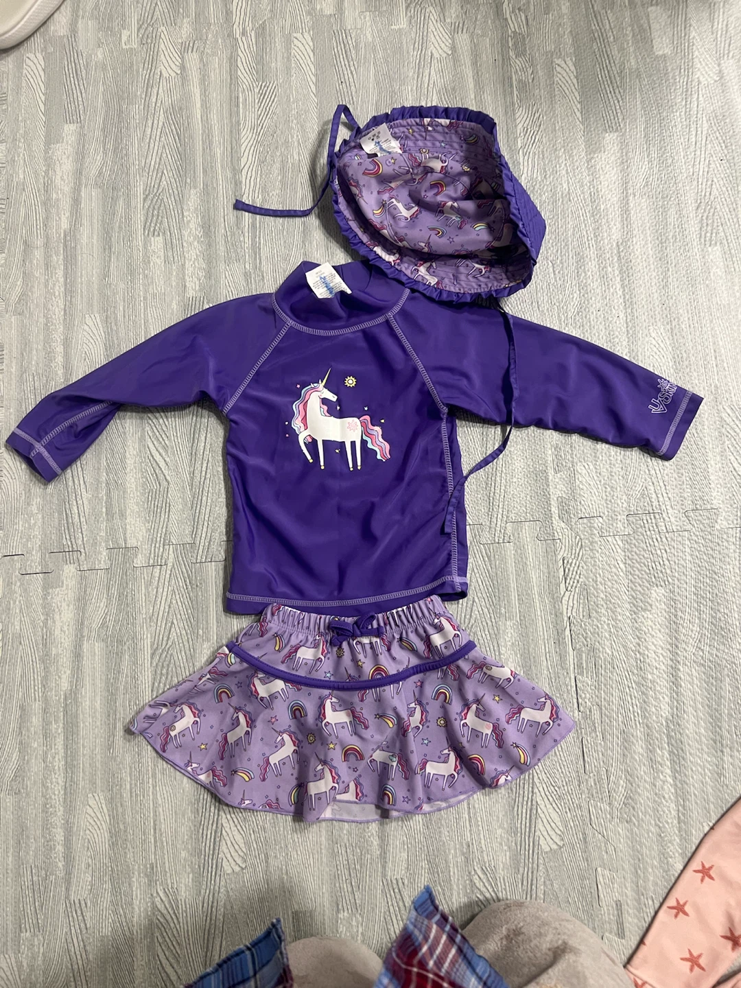 UVSkinz Toddler Girls Unicorn Swim Set 2T
