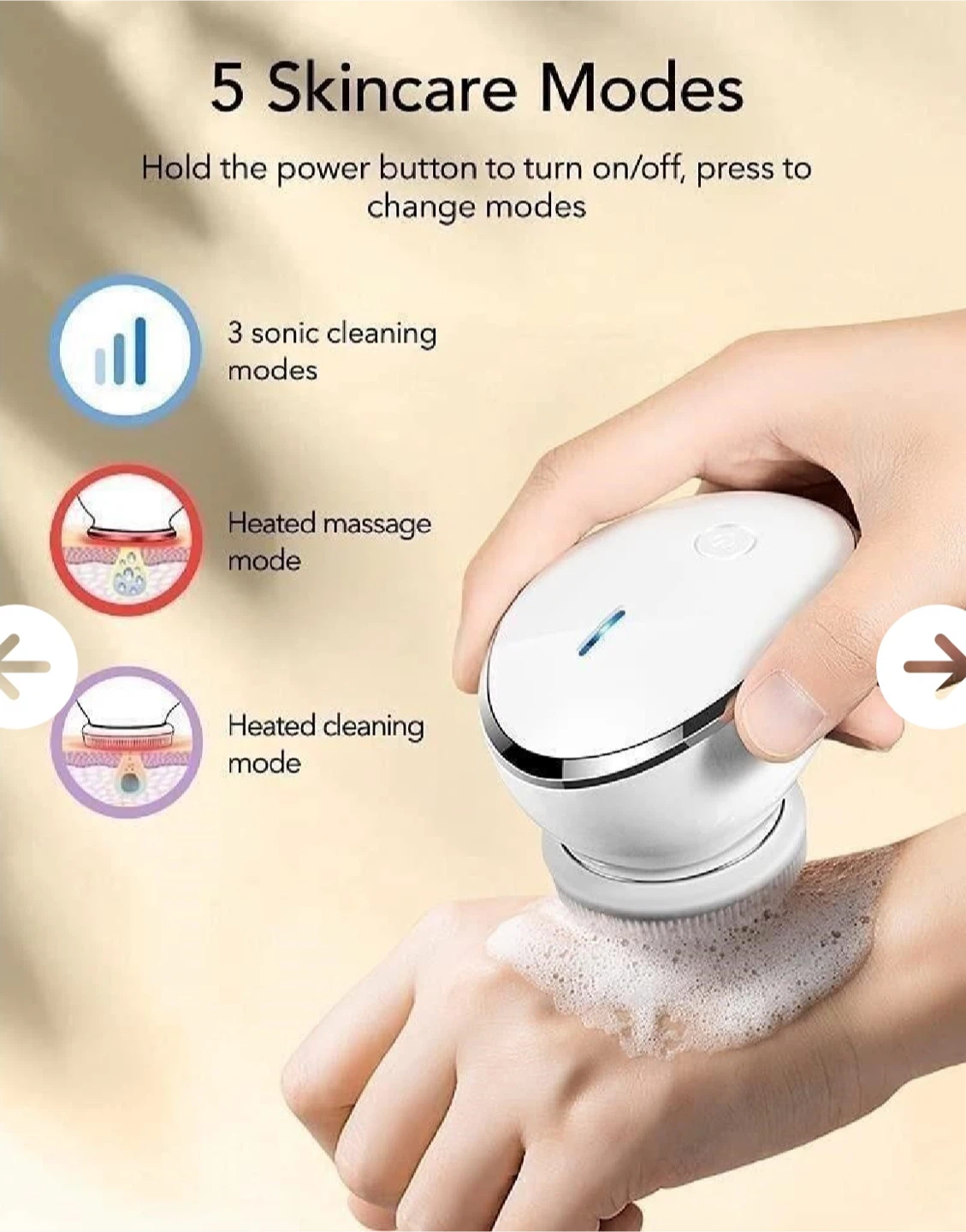 AEVO Sonic Facial Cleansing Brush - photo 4