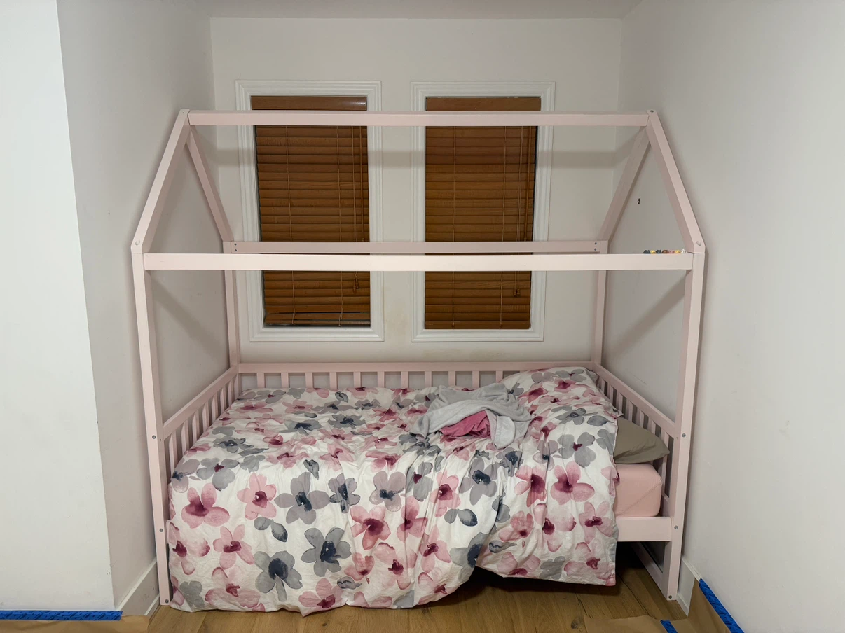 Coco Village Pink Wooden House Bed Frame Twin - photo 2